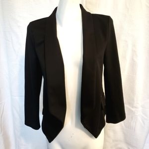 Guess Buttonless Blazer Ladies sz S Black